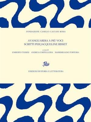 cover image of Avanguardia a più voci. Scritti per Jacqueline Risset